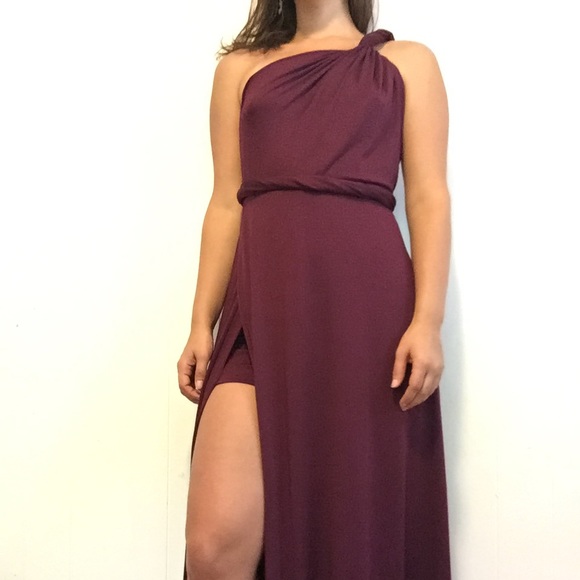 maxi dress wine color